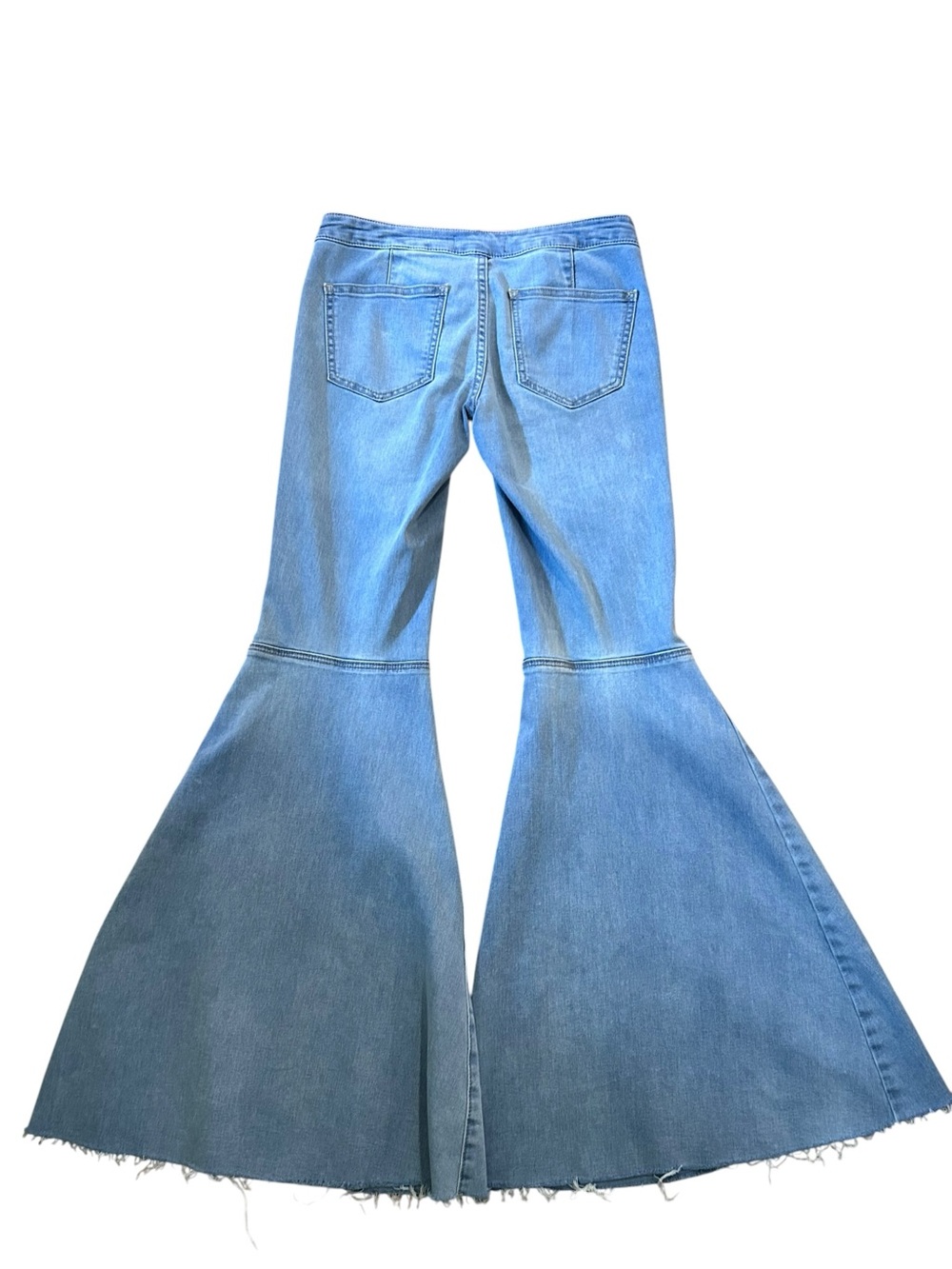 Free People We The Free Just Float On Ultra Wide Bell Bottom Flare Jeans Size 25 - Picture 4 of 4